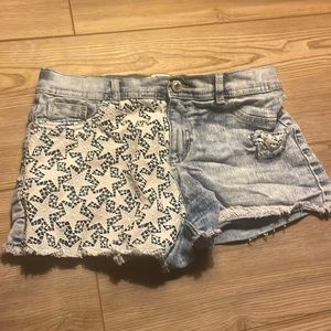 jean shorts , low rise